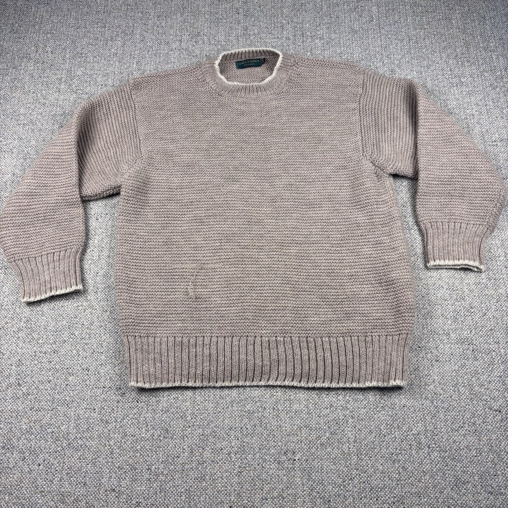Gaeltarra Ireland Men's Sweater Pure New Wool Chunky Fisherman Knit M VTG